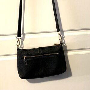 Westbronco Women's Small Crossbody Black Vegan Leather Purse